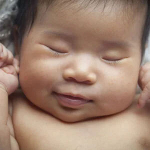 ten day old Asian newborn